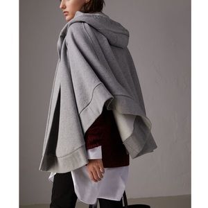 Burberry Embroidered Hooded Poncho